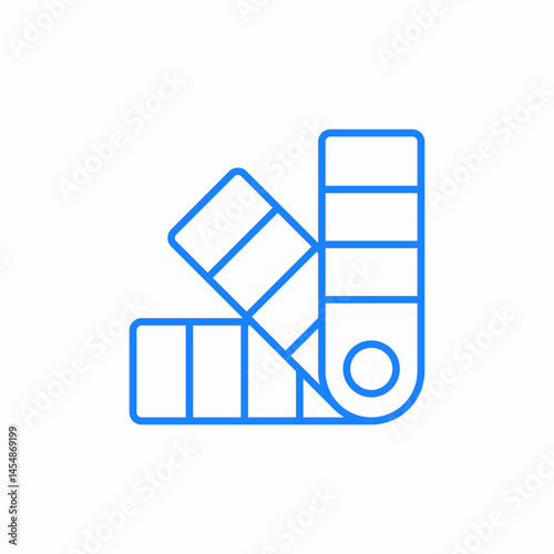 color swatch palette icon sign vector