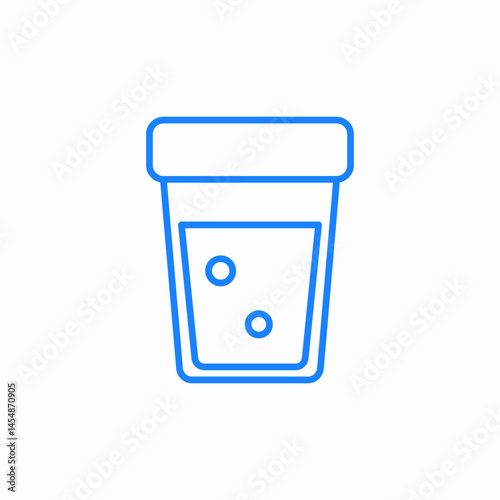drink glass bubbles icon sign vector