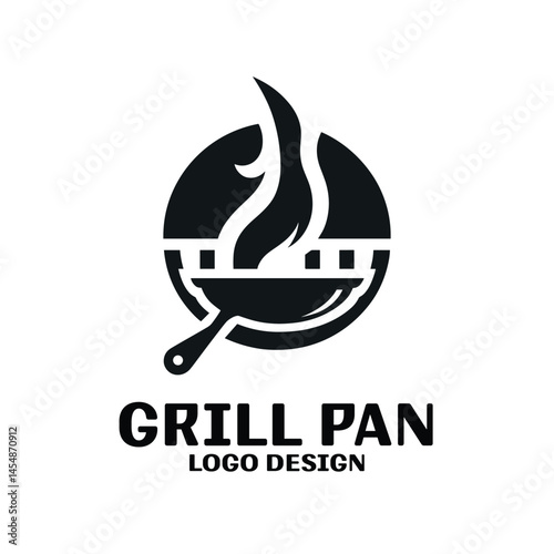 Grill Pan Vector Logo Design
