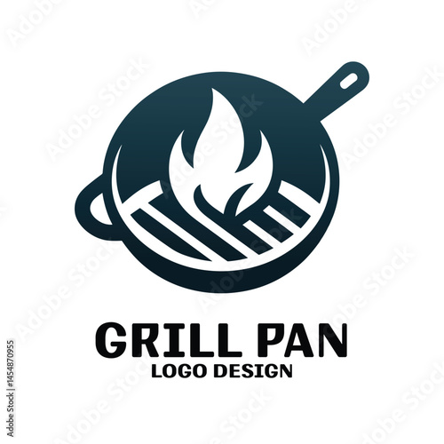 Grill Pan Vector Logo Design