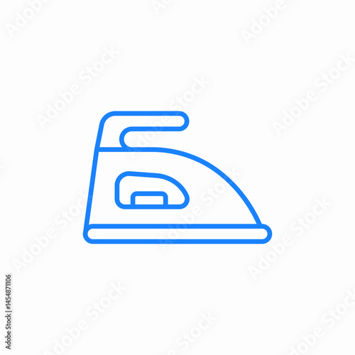 electric clothing iron icon sign vector