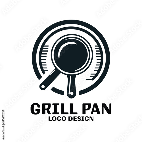 Grill Pan Vector Logo Design