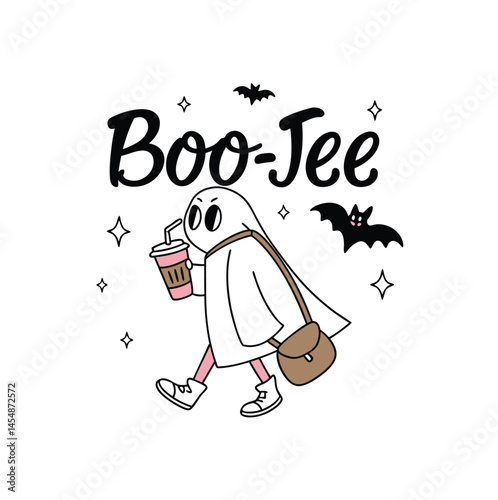 Boo Jee Ghost Pink Purse Fashionista Halloween Cute
