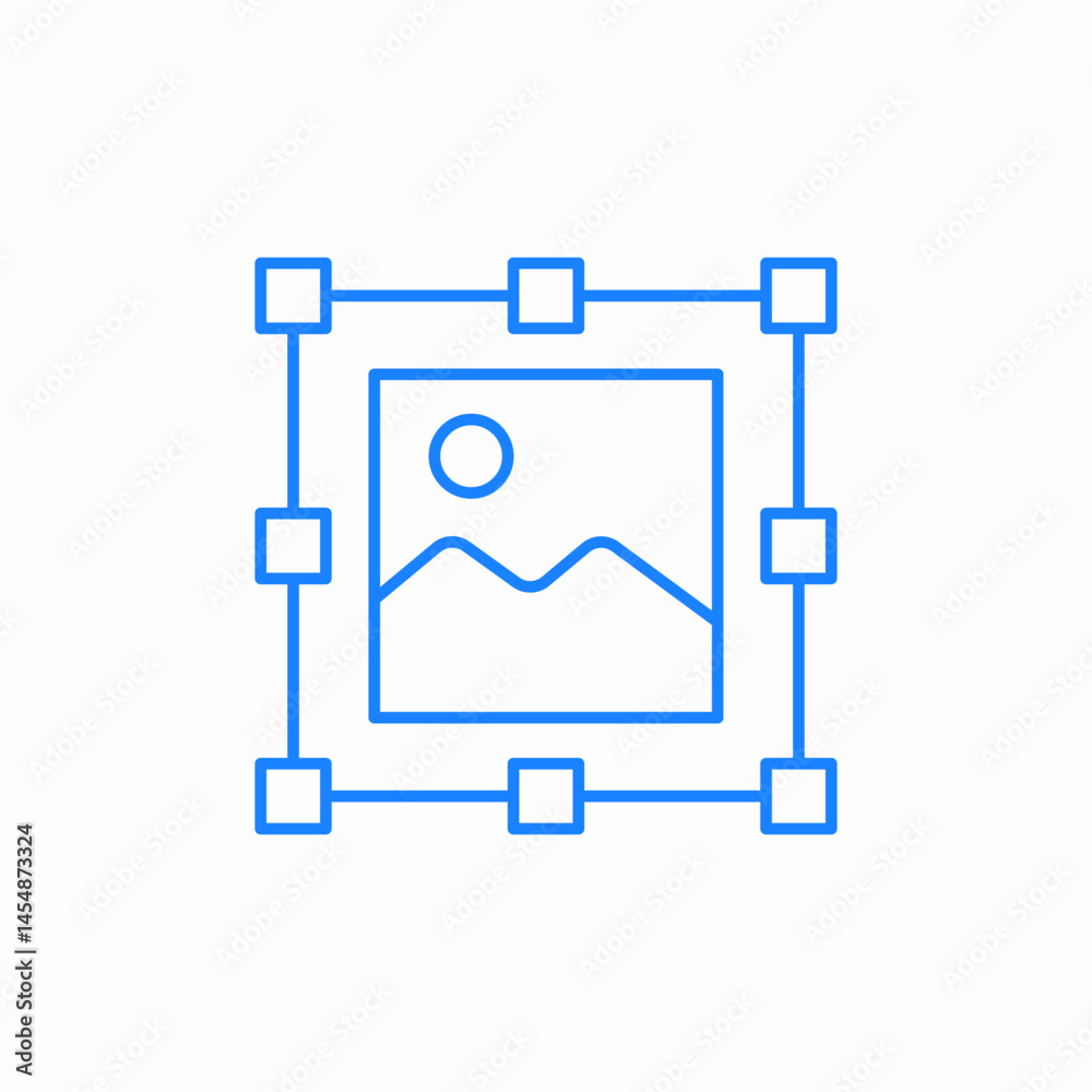 image editing software icon sign vector