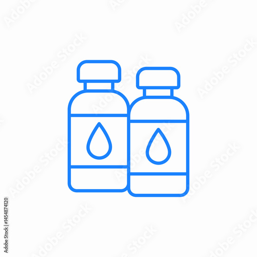 liquid bottle icon sign vector