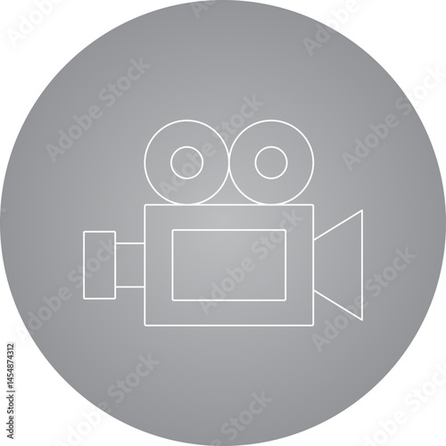 Video cam icon single vector illustration
