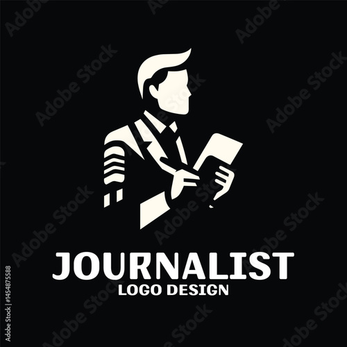 Journalist Vector Logo Design