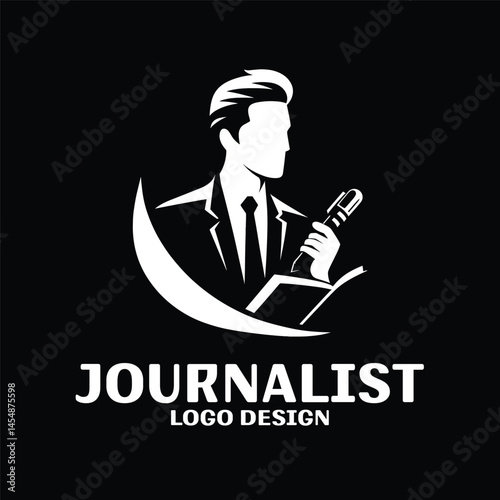 Journalist Vector Logo Design
