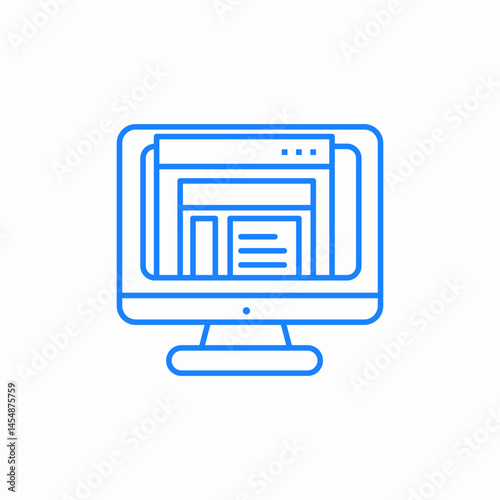 online appointment icon icon sign vector