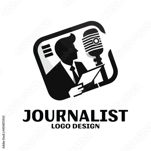 Journalist Vector Logo Design