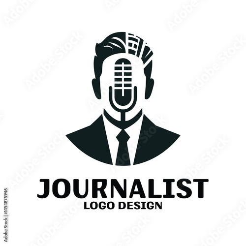Journalist Vector Logo Design