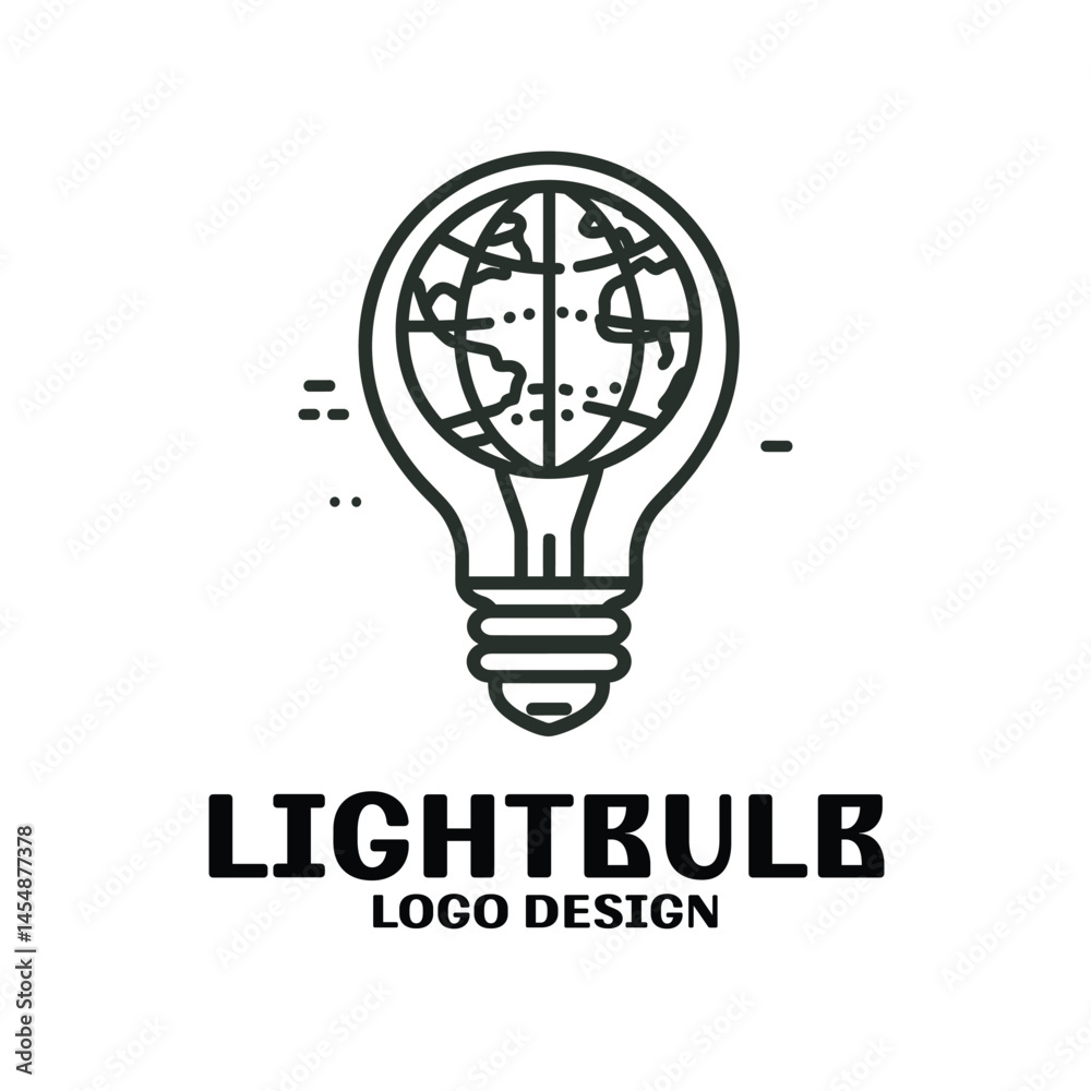 Lightbulb Vector Logo Design Lightbulb Vector Logo Design