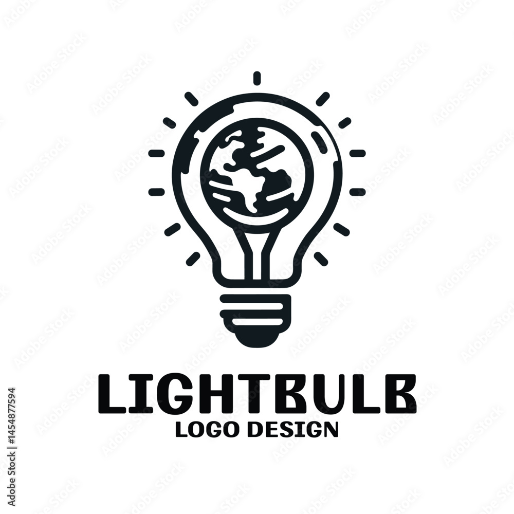 Lightbulb Vector Logo Design Lightbulb Vector Logo Design