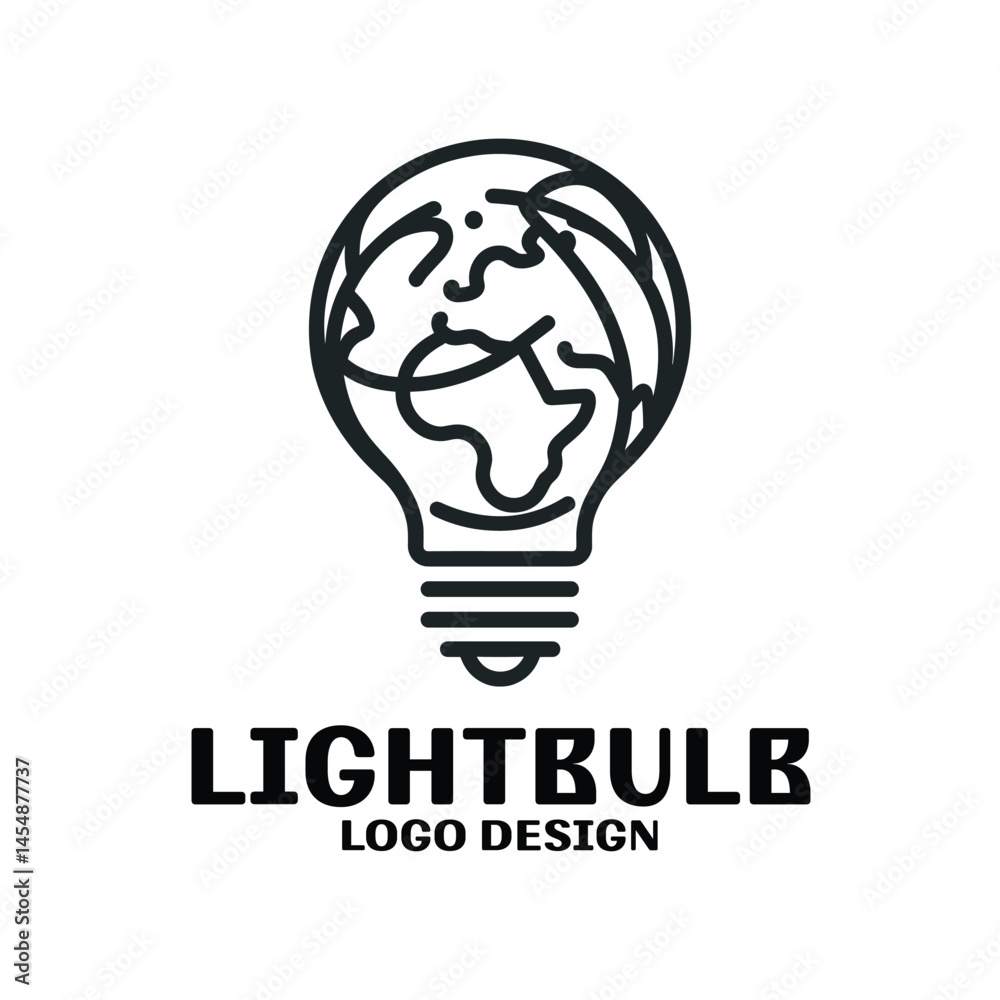 Lightbulb Vector Logo Design Lightbulb Vector Logo Design