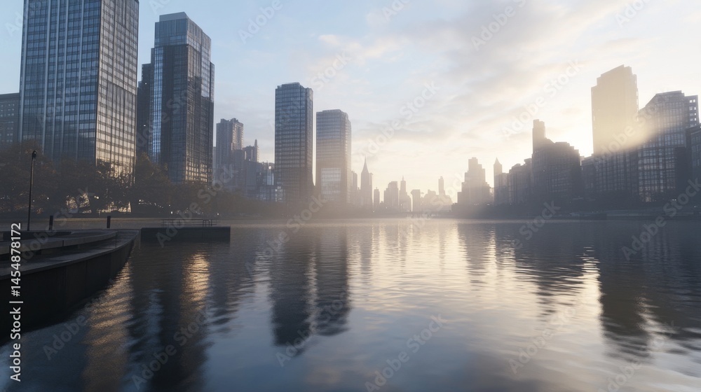 Obraz premium Modern economic conditions bring about evolving rental market shifts through innovative property leasing models and strategic urban planning