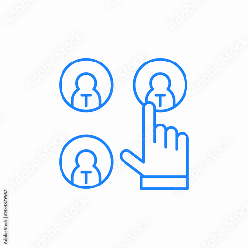select user profile icon sign vector
