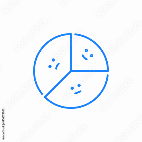 sentiment data analysis icon sign vector