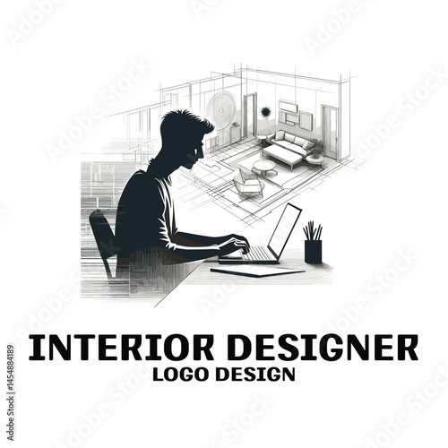Interior Designer Vector Logo Design