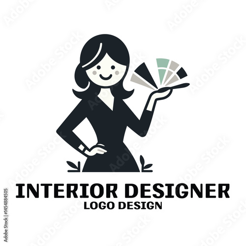 Interior Designer Vector Logo Design