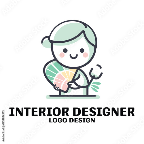 Interior Designer Vector Logo Design