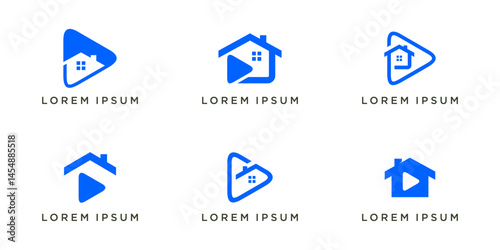 Set of review house logo collection Free Download Set of review house logo collection - GFXLoad