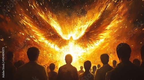 Pentecost Sunday: Holy Spirit Comes Tongue Image for Inspirational Religious Illustration