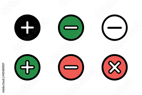 Addition subtraction multiplication math symbols
