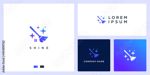 Home shine service logo design