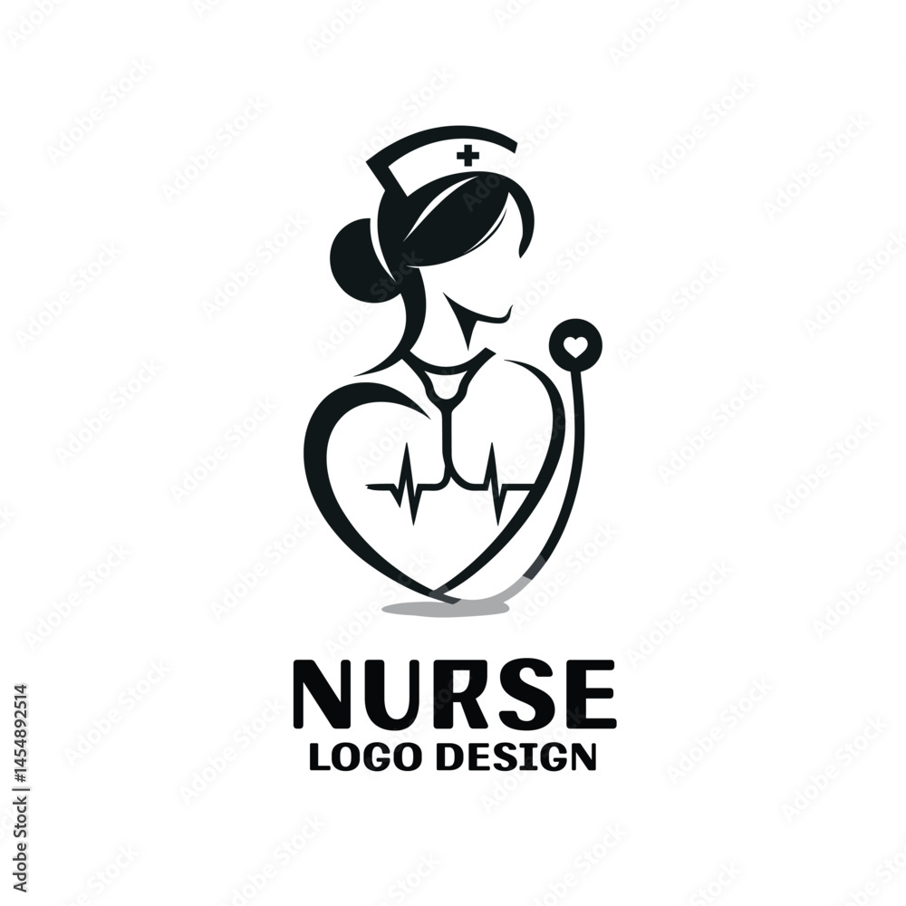 Obraz premium Nurse Vector Logo Design