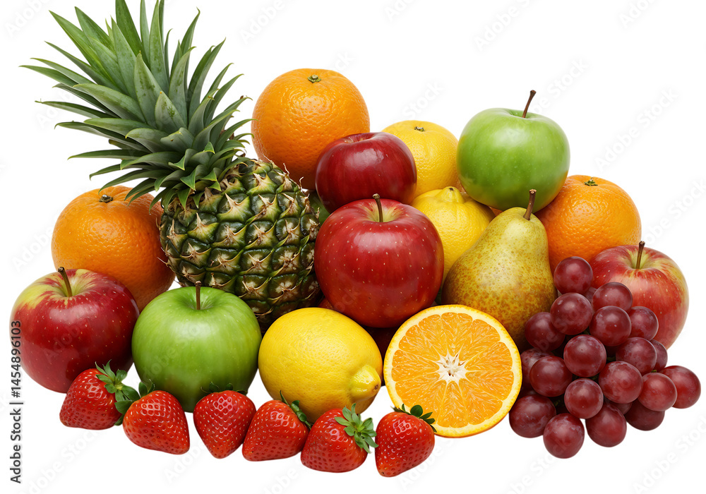 Assorted fresh fruits, healthy eating concept