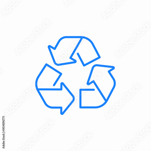 recycle symbol icon sign vector