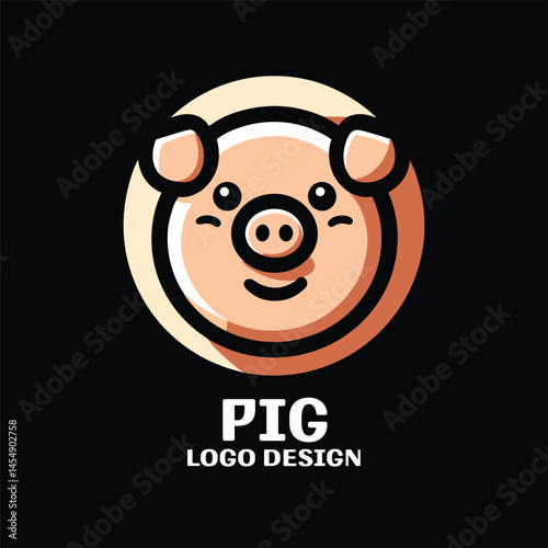 Pig Vector Logo Design