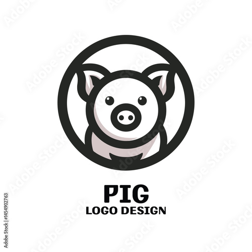 Pig Vector Logo Design