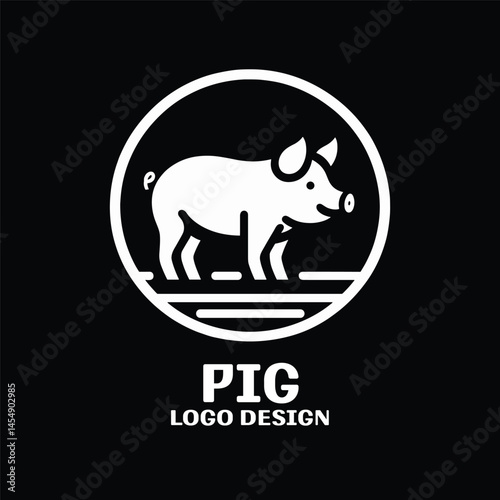 Pig Vector Logo Design
