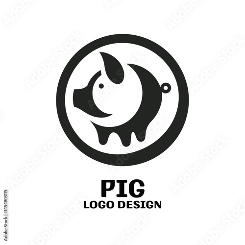 Pig Vector Logo Design