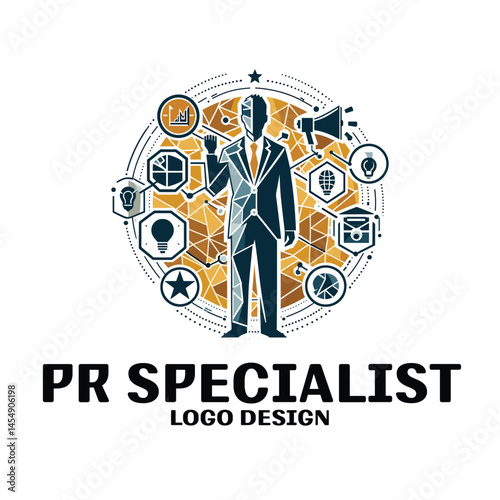PR Specialist Vector Logo Design