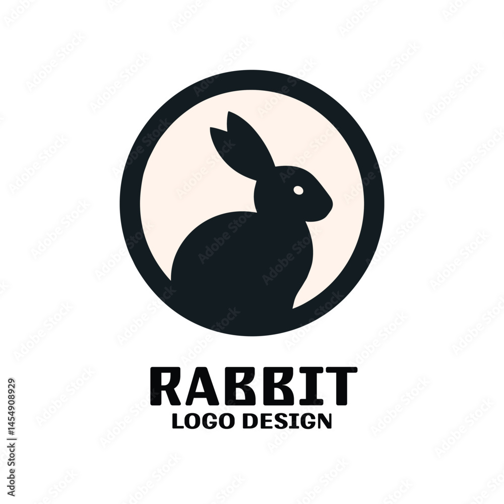 Fototapeta premium Rabbit Vector Logo Design