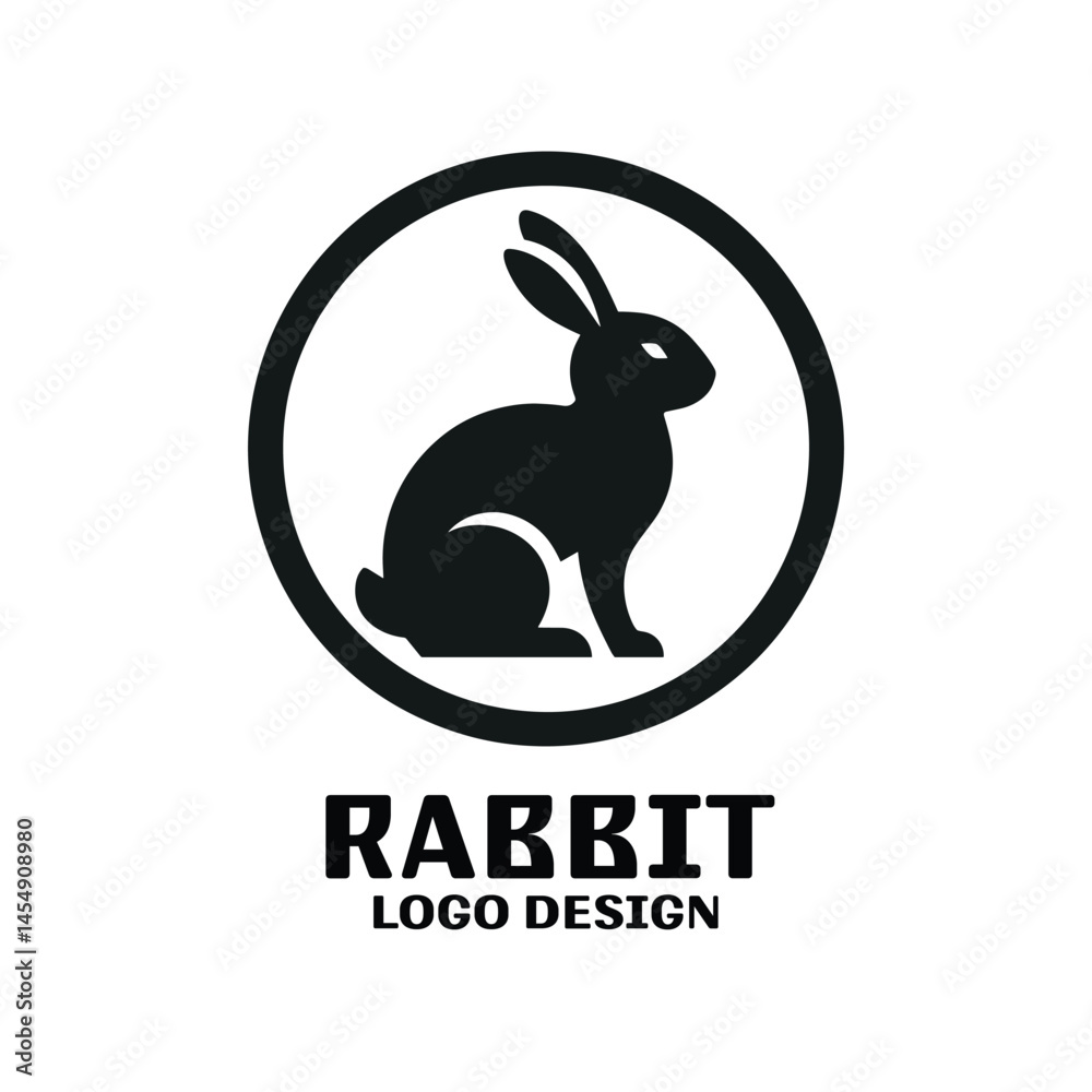Fototapeta premium Rabbit Vector Logo Design