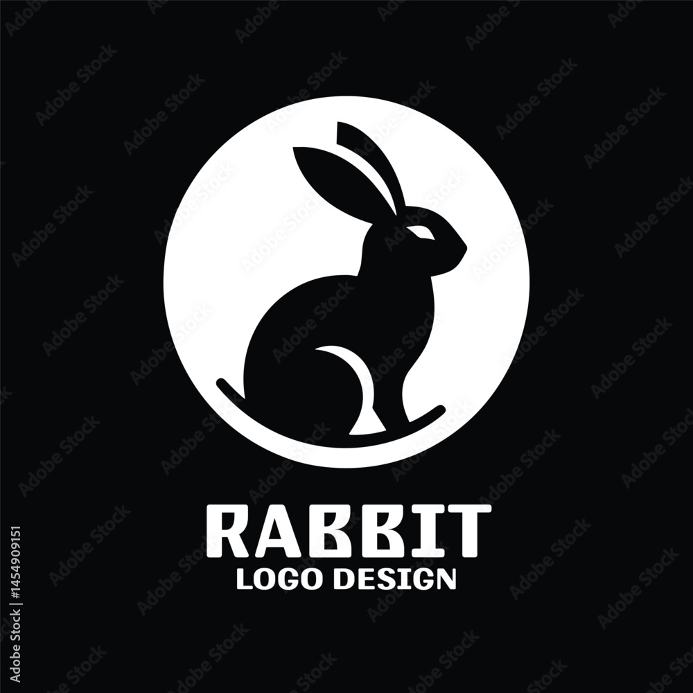 Fototapeta premium Rabbit Vector Logo Design