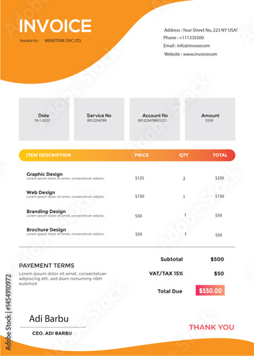 Professional Invoice Template
