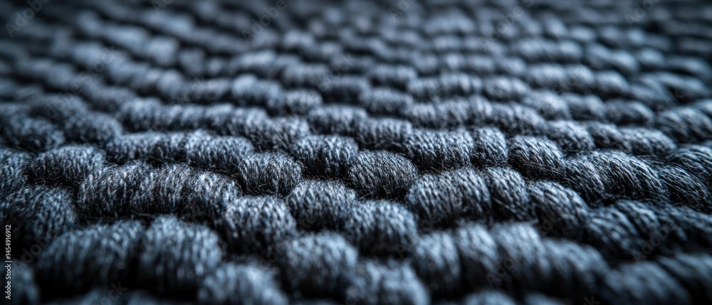 Woven carpet shows intricate rope weave, providing a durable floor covering with a soft wool texture. Woven carpet shows intricate rope weave, providing a durable floor covering with a soft wool texture.