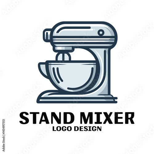 Stand Mixer Vector Logo Design