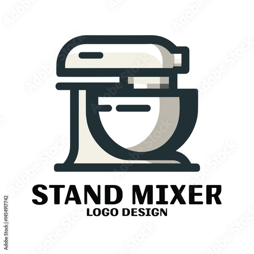 Stand Mixer Vector Logo Design