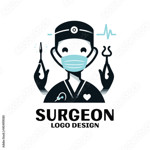 Surgeon Vector Logo Design