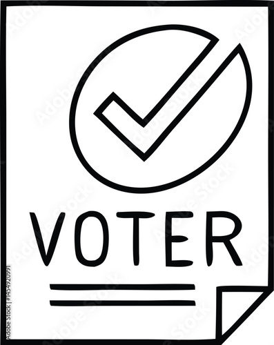 Voting, election line icon set. Vector pictograms of democratic processes, civic participation, ballot boxes, candidates, debates, voter engagement, checkmark thin linear illustration
