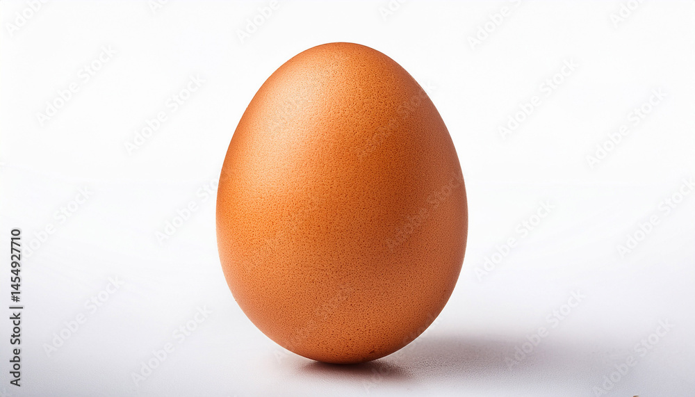 beautiful single brown chicken egg isolated on white background one chicken egg isolated beautiful single brown chicken egg isolated on white background one chicken egg isolated