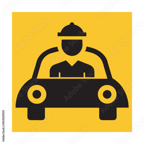 Taxi Driver City Street Silhouette