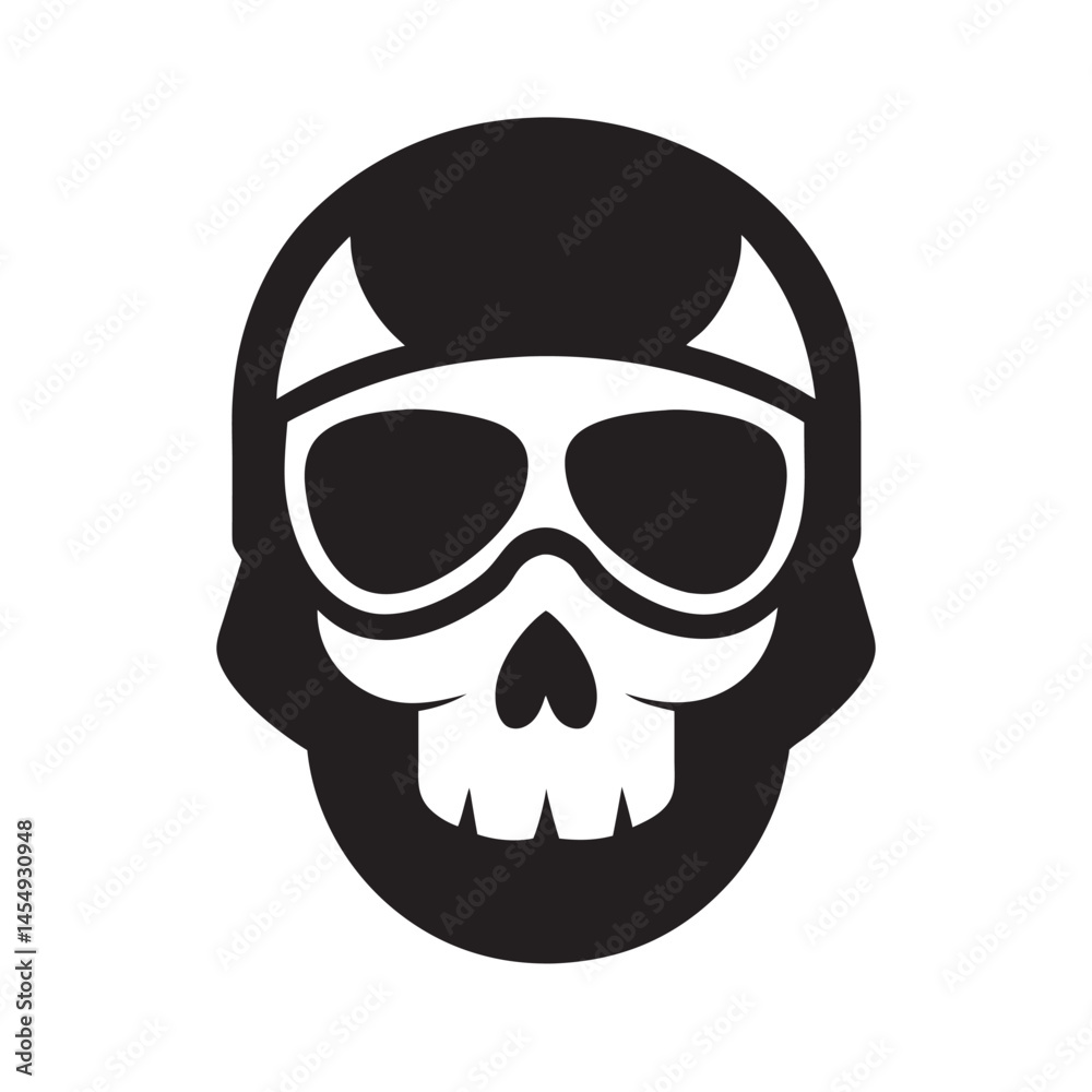 Skull Motorbike Helmet Biker Design Skull Motorbike Helmet Biker Design