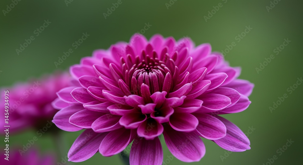 Fototapeta premium Pink Flower Blossom with Green Background