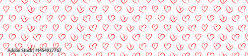 Red heart seamless pattern